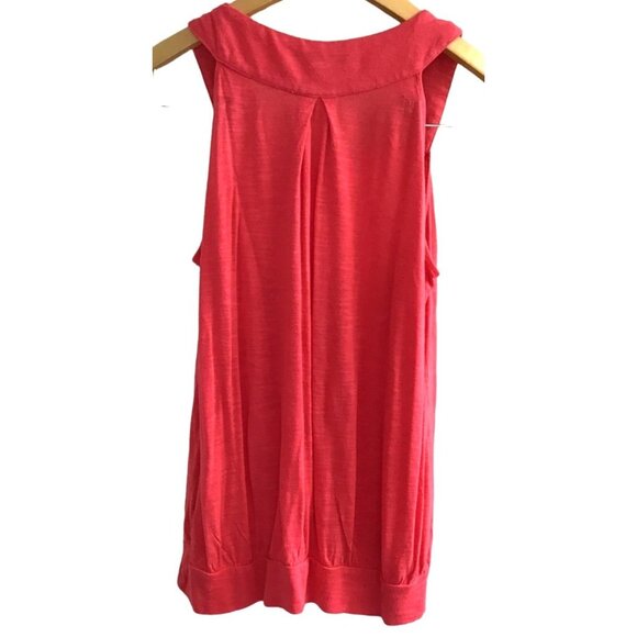 FOREVER 21- WOMEN'S PINK CREW NECK EMBELLISHED RHINESTONES TANK TOP SIZE SMALL - Picture 2 of 6